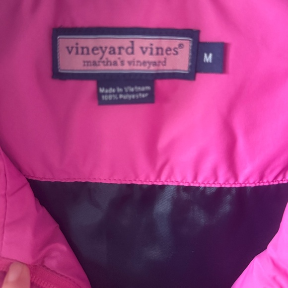 Vineyard Vines Quilted Puffer Vest - Dark Pink - Medium - Picture 4 of 4